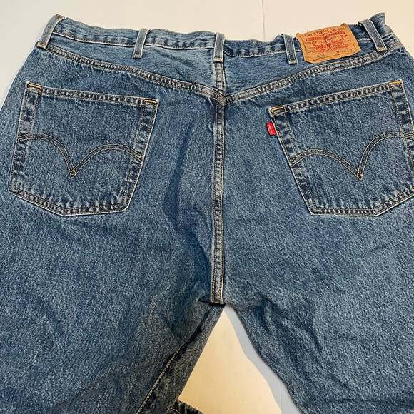 Men's Levi's 501 Original Dark Stone washed  Jeans 44 x 30 - Picture 5 of 9